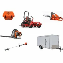 Cynergy Cargo LLC GE572 Gravely Mower Bundle - Pro Turn ZX 48 Zero Turn 350BT Blower SRM-225 Trimmer
