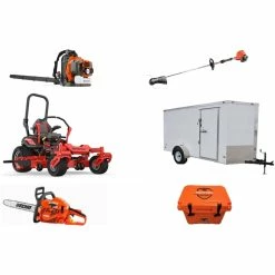 Cynergy Cargo LLC GE574 Gravely Mower Bundle - Pro Turn ZX 60 Zero Turn 350BT Blower SRM-225 Trimmer