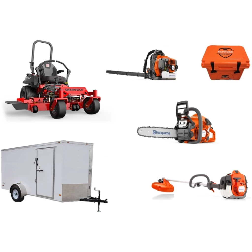 Cynergy Cargo LLC GH629 Gravely Mower Bundle - Pro Turn 152 Zero Turn 350BT Blower 525L Trimmer