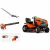 Briggs & Stratton HH105 Husqvarna Mower Bundle - YTH22V46 Lawn Tractor PB-2520AA Blower 330LK Trimmer
