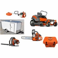 Cynergy Cargo LLC HH307 Husqvarna Mower Bundle - Z254 Zero Turn 150BT Blower 6x12 Enclosed Trailer