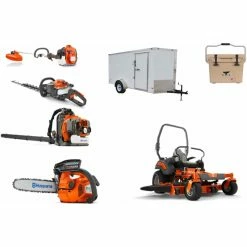 Cynergy Cargo LLC HH518 Husqvarna Mower Bundle - Z454 Zero Turn 350BT Blower 6x12 Enclosed Trailer