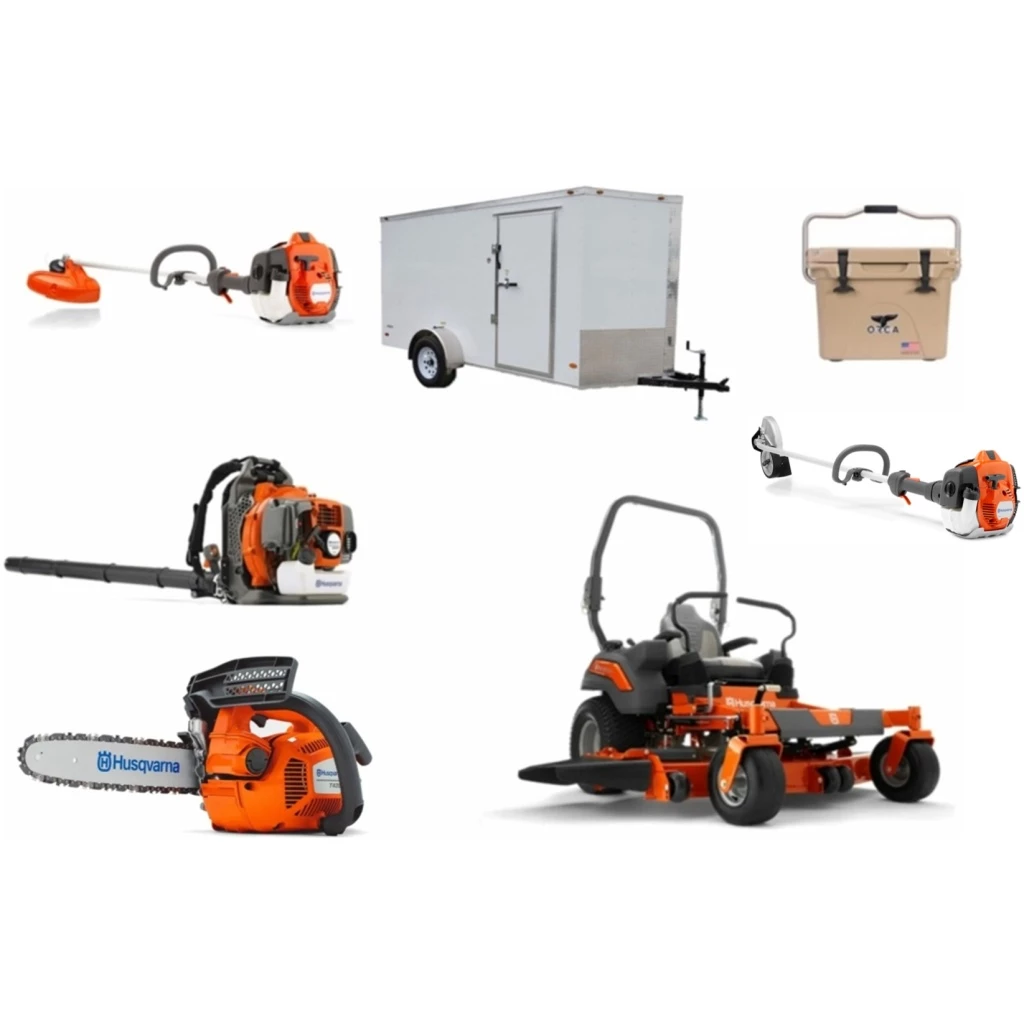 Cynergy Cargo LLC HH520 Husqvarna Mower Bundle - Z460 Zero Turn 350BT Blower 7x12 Enclosed Trailer