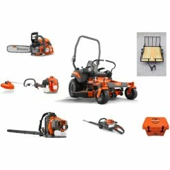 Caliber Trailer Mfg. HH522 Husqvarna Mower Bundle - Z454 Zero Turn 350BT Blower 550 XP Chainsaw