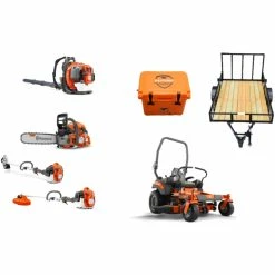 Caliber Trailer Mfg. HH543 Husqvarna Mower Bundle - Z454 Zero Turn 350BT Blower 525LS Trimmer