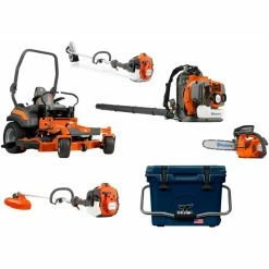 HH585 Husqvarna Mower Bundle - Z460XS Zero Turn 350BT Blower 525L Trimmer