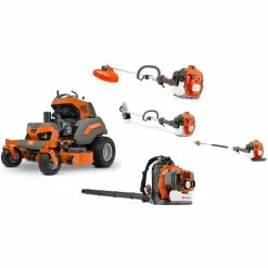 HH710 Husqvarna Mower Bundle - V554 Stand On 350BT Blower 525L Trimmer