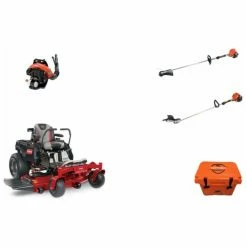Echo TE4195 Toro Mower Bundle - TimeCutter HD 54 Zero Turn PB-580T Blower SRM-225 Trimmer