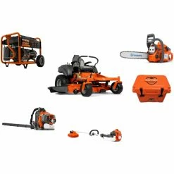 Briggs & Stratton TNB4 Husqvarna Mower Bundle - MZ 61 Zero Turn 350BT Blower 525LK Trimmer