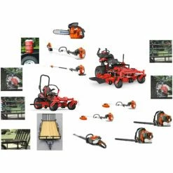 Caliber Trailer Mfg. GH513 Gravely Mower Bundle - Pro Turn ZX 52 Zero Turn Pro Walk 36 Hydro Walk Behind 7x16 Utility Trailer